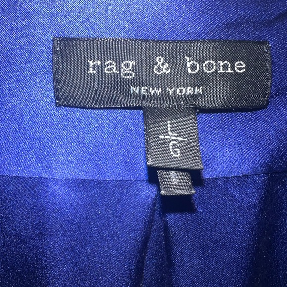 Rag & Bone Royal Blue Blouse - Picture 3 of 7